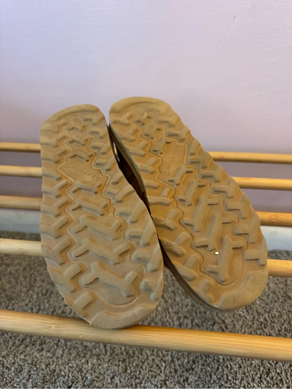 BearPaw Suede Slip-On Boots in Chestnut Brown